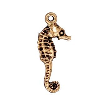 TierraCast pendant Seahorse antique gold