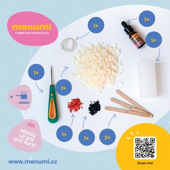 Manumi kreativní sada na výrobu macramé lapače snů