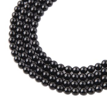 Manumi voskové perle 4mm černé