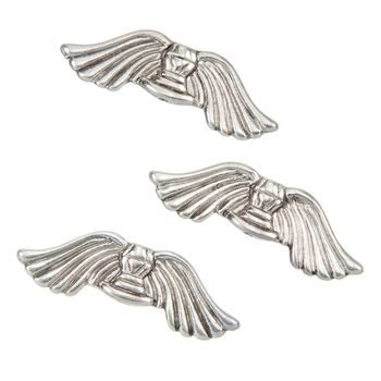 Andělská křídla 31x10x3mm stříbrná č.22