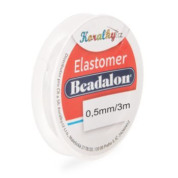 Beadalon elastomer 0,5mm/3m