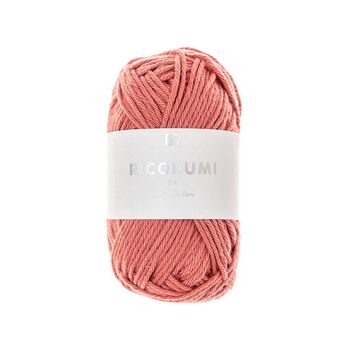 Cotton crochet yarn Ricorumi dk shade 069 terracotta