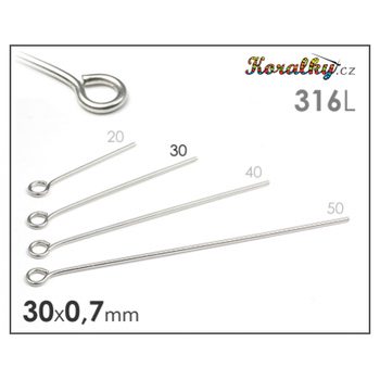 Jewellery eyepins 316L - 30 mm