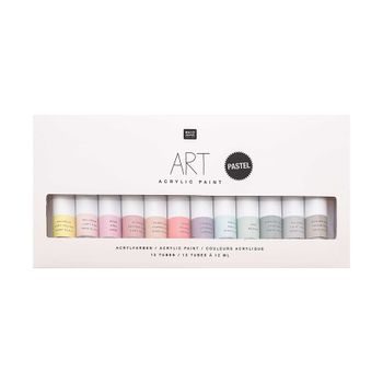 Set of acrylic pastel paints 12x12ml