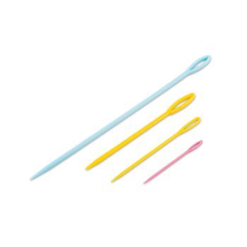 Set de 4 ace bonte din plastic cu ureche mare