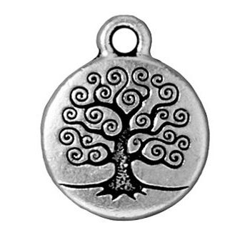 TierraCast pendant Tree Of Life antique silver