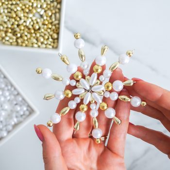 Manumi kreativní sada na dekorování vánočních ozdob stříbrná