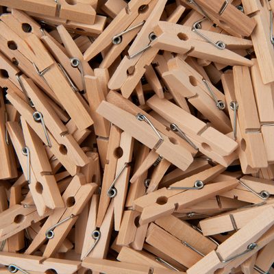 Wooden decorative pegs natural 45x7mm