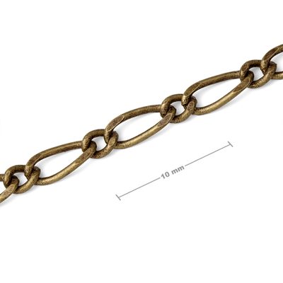 Unfinished jewellery chain antique brass No.69