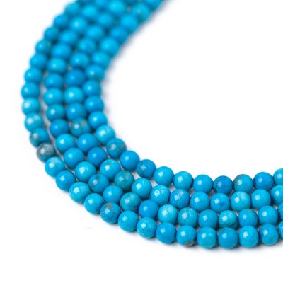 Howlite dyed blue 4mm