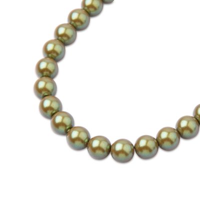 Preciosa kulatá perla MAXIMA 4mm Pearlescent Khaki