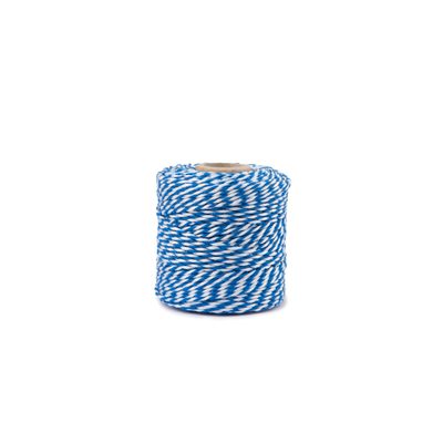 Decorative string 1.5mm white-blue