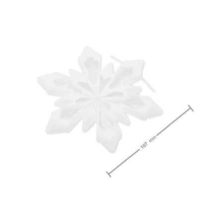 Silicone mould for casting creative clay snowflake No.1