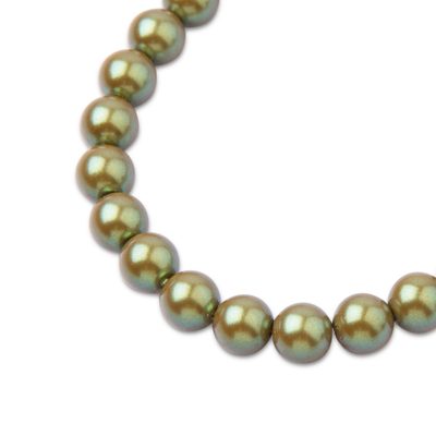 Preciosa kulatá perla MAXIMA 8mm Pearlescent Khaki