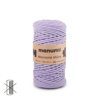 Macramé cord 3mm light purple
