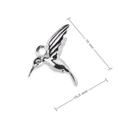 Stříbrný přívěsek kolibřík č.526