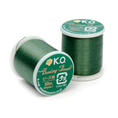 K.O. beading thread olive No.7