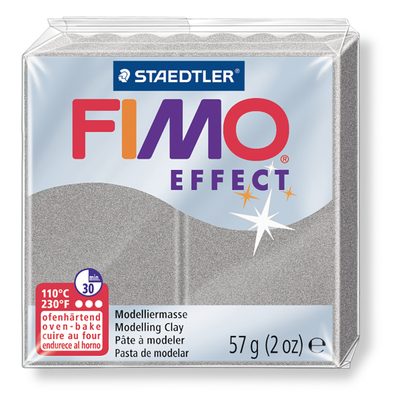 FIMO Effect 56g (8020-81) metalická strieborná