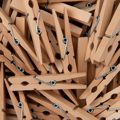 Wooden decorative pegs natural 72x10mm
