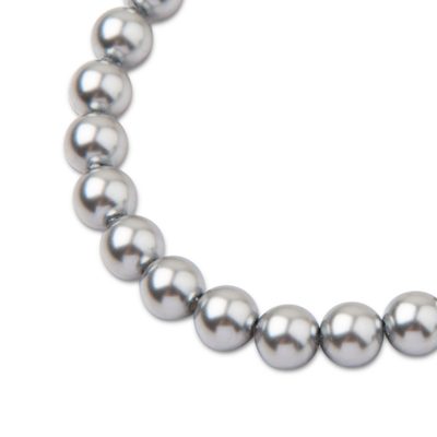 Preciosa kulatá perla MAXIMA 10mm Pearl Effect Light Grey