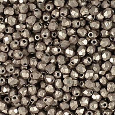 Brúsené koráliky 3mm Saturated Metallic Hazelnut
