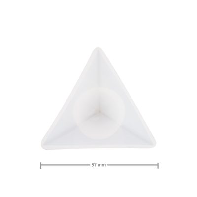 Silikonová forma na odlévání kreativní hmoty pyramida 57x57x67mm