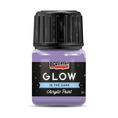 PENTART akrylová barva svítící ve tmě 30ml lila