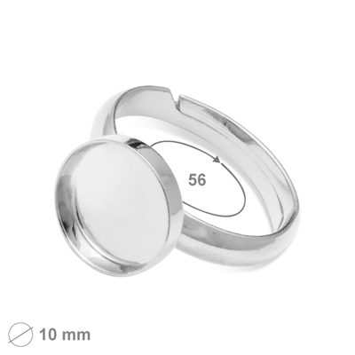 Stříbrný základ na prsten s lůžkem 10mm č.1253