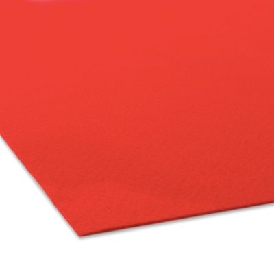 Filc / plsť dekorativní 1mm červená