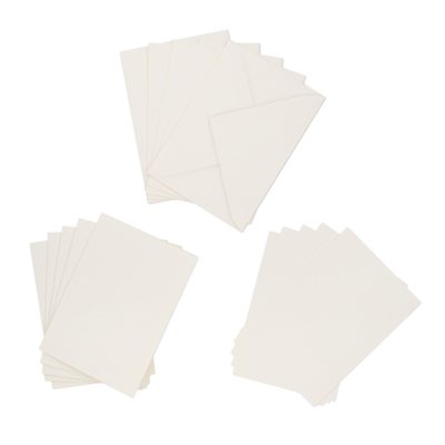 Set of cards with envelopes white 5pcs
