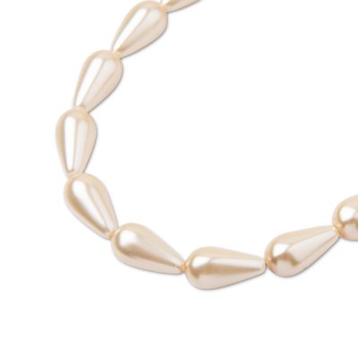 Preciosa perla hruška 10x6mm Pearl Effect Creamrose