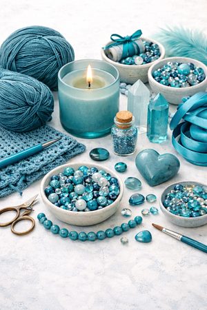 Barva roku 2026 Transformative Teal: trendy, materiály a nápady pro vaše tvoření