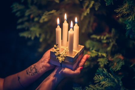 Návod na výrobu Jesmonite adventního svícnu