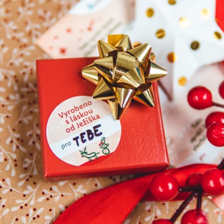 Vianočné samolepky ako darček k nákupu