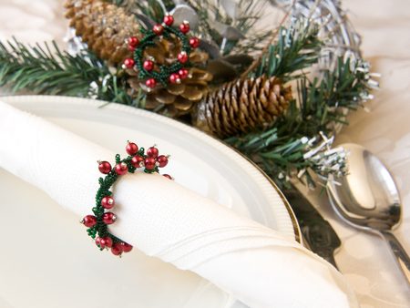 Návod na výrobu vánočního věnečku z korálků