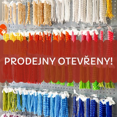 Hurá! Otevíráme korálkové prodejny a nezapomínáme na bezpečnost