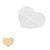 Silicone mould for creative clays heart 100x80x10mm