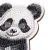 Diamantové malování postava panda