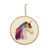 Kit for wooden embroidered decoration with a unicorn motif