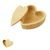 Two-piece set of silicone moulds for creative materials for a heart-shaped box with a lid