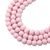 Wooden beads round 6mm pink