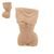 Silicone mould for casting creative clay Female torso 76x64x102mm