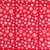 Felt Christmas design with snowflakes 1mm red