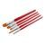 Set of kids paint brushes Mucki for schools and hobby 5pcs