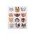 Diamond painting set of stickers with animals 43pcs