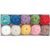 Set of chenille crocheting yarns Ricorumi Nilli Nilli Rainbow 10 pcs