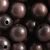 Czech wooden beads round 16mm dark brown No.52