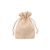 Drawstring gift bag 13.5x9.5cm beige