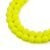 Mărgele presate Estrela NEON 8mm galbene