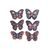 Diamond painting set of keychains with butterflies 6pcs